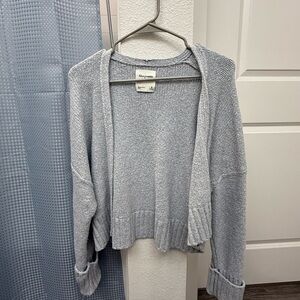 Abercrombie & Fitch Gray Cardigan Sweater
